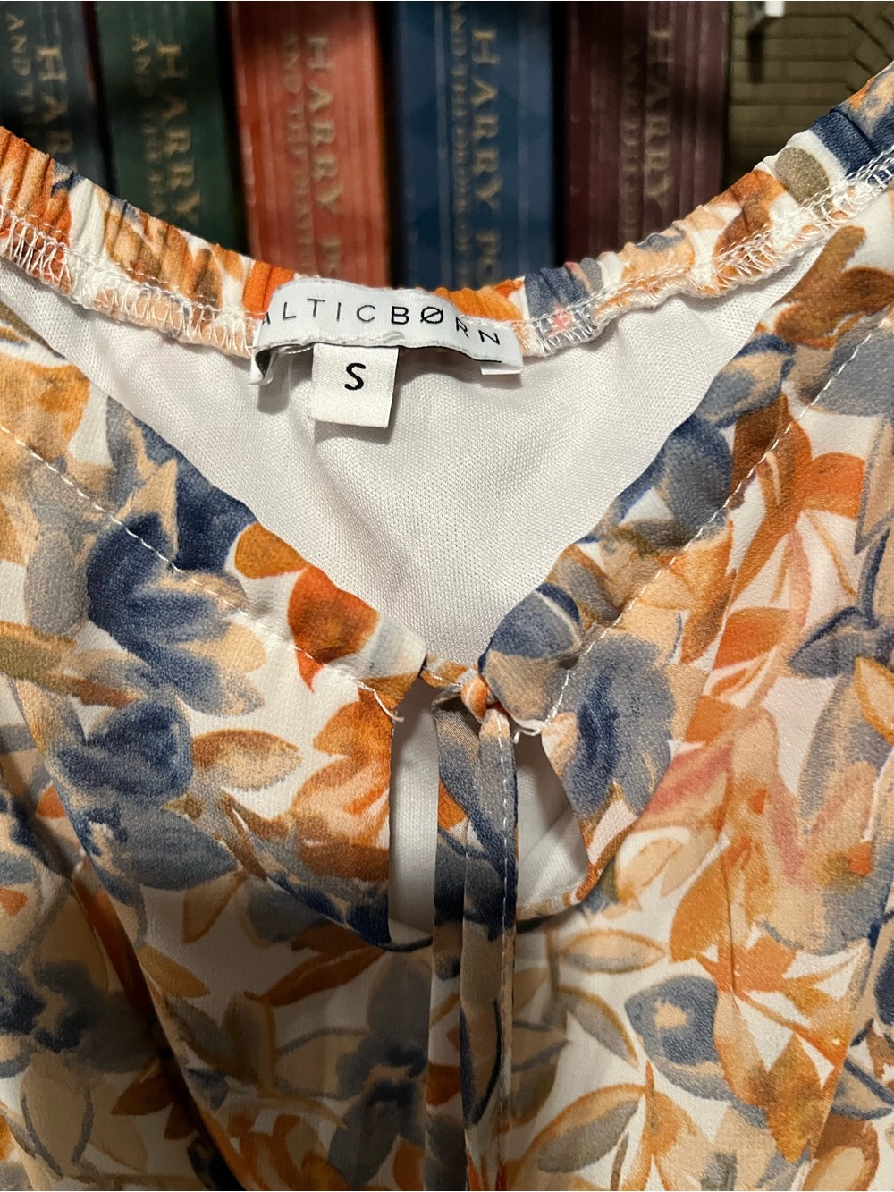 Baltic Born Orange and Blue Floral Tiered Maxi Dress - Picture 2 of 6